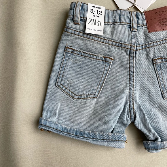Zara Baby Jean Shorts 9-12month - Picture 4 of 13
